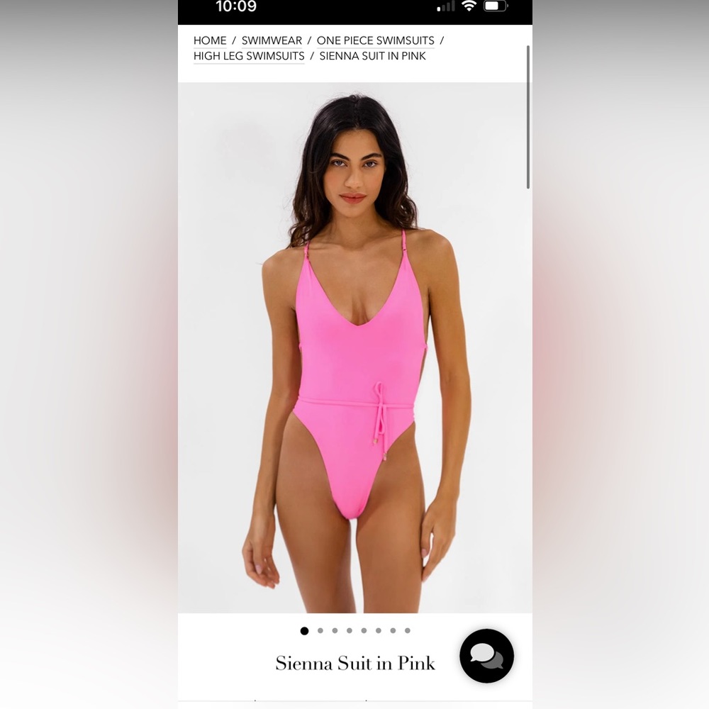 (Never worn) One piece, highcut pink suit! From brand ALT Swimwear, Retails $140
